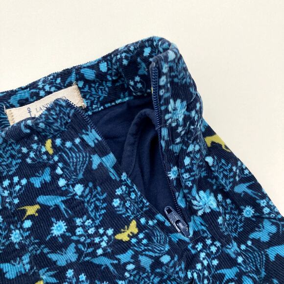 Lands End Fine Wale Horse Corduroy Skirt - Blue - 6 - Picture 9 of 9